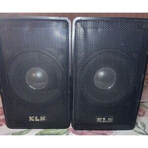 Pair of KLH Computer Speakers Black.